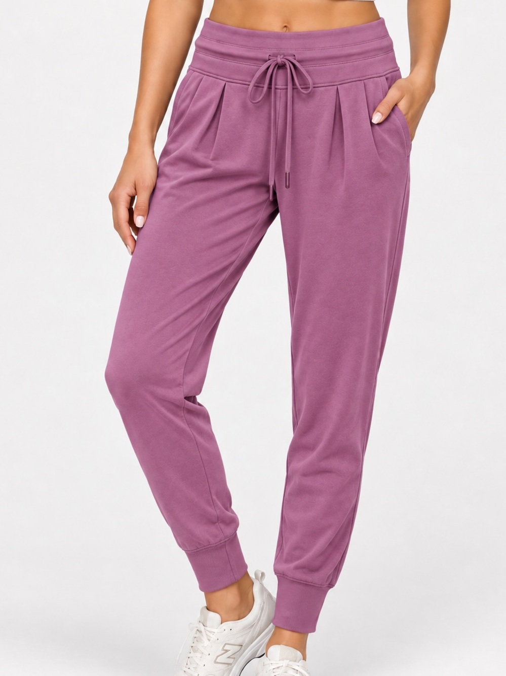 Lolë Lounge Drawstring Jogger Pants in Purple